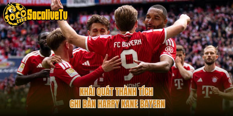 Khái quát thành tích ghi bàn Harry Kane Bayern