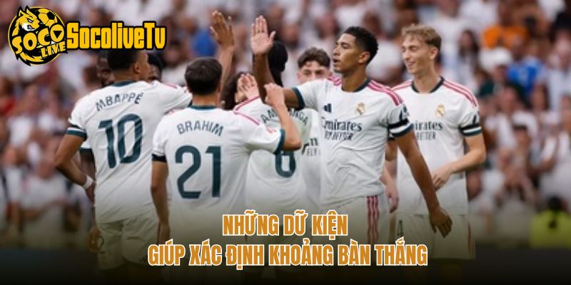 Những dữ kiện giúp xác định khoảng bàn thắng